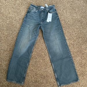 NWT Mid rise wide leg zara jeans